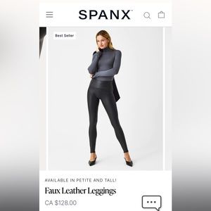 Spanx Faux Leather Leggings